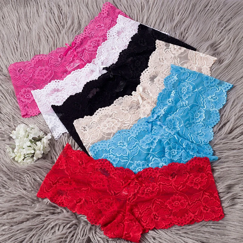 

New Women Sexy Lingerie Shorts Lace Knickers Underwear Briefs Panties Lady Hipster Boyshort