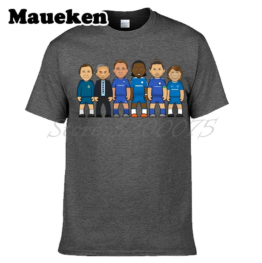 Мужская футболка Челси legend heroes Frank Lampard John Terry Didier Drogba Jose Mourinho Ron Harris Zola W0522006|men