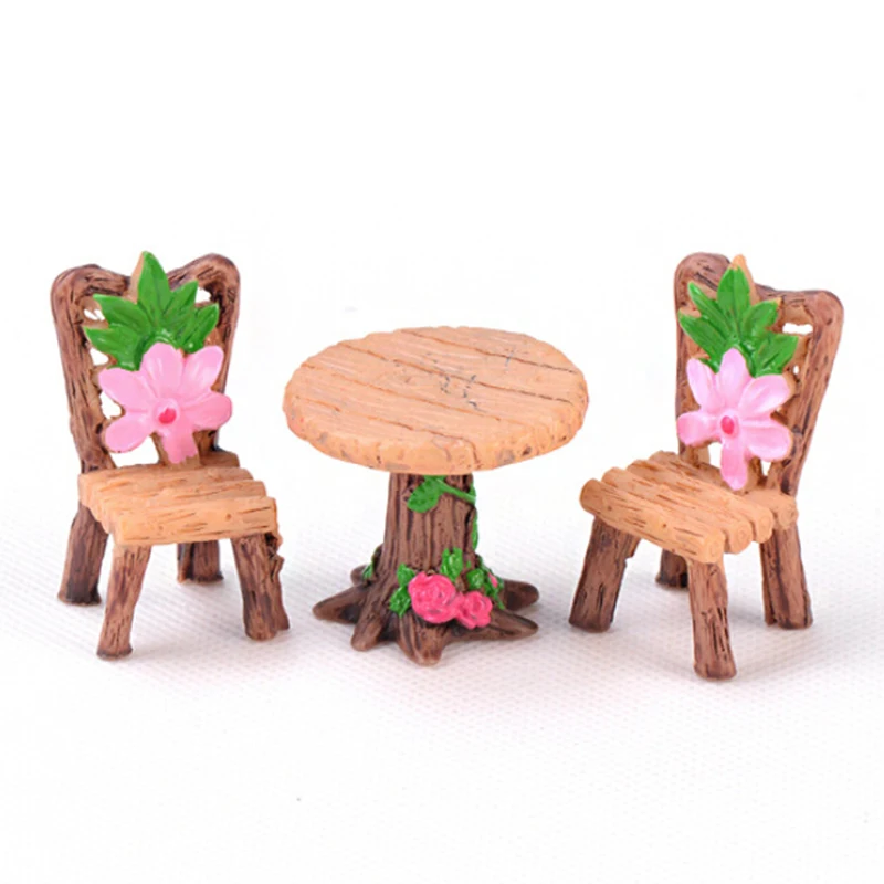 Стол стул сказочный набор украшений балкон сад Ремесла Декор домашний стол