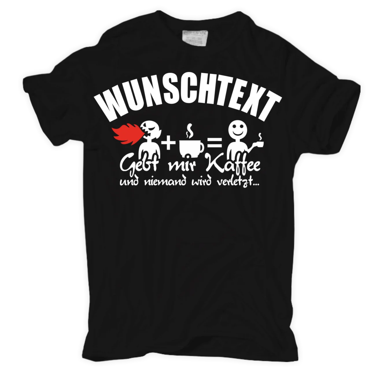 Футболка Gebt mir Kaffee WUNSCHTEXT Buro suchtig Behorde Beruf Geschenk Firma Chef | Мужская одежда