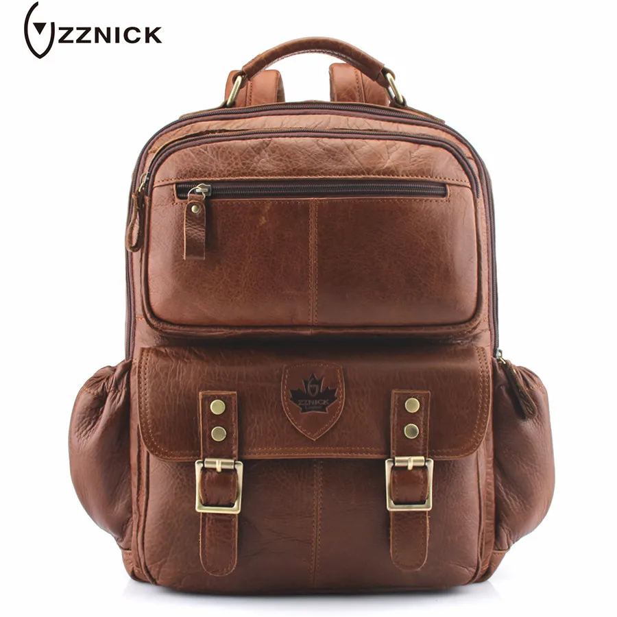 ZZNICK 2018 новые мужские рюкзаки из натуральной кожи мужская дорожная сумка модная