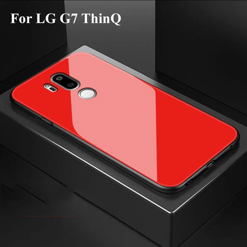 Для LG G7 ThinQ чехол для телефона из закаленного стекла G 7 защитная крышка корпуса |