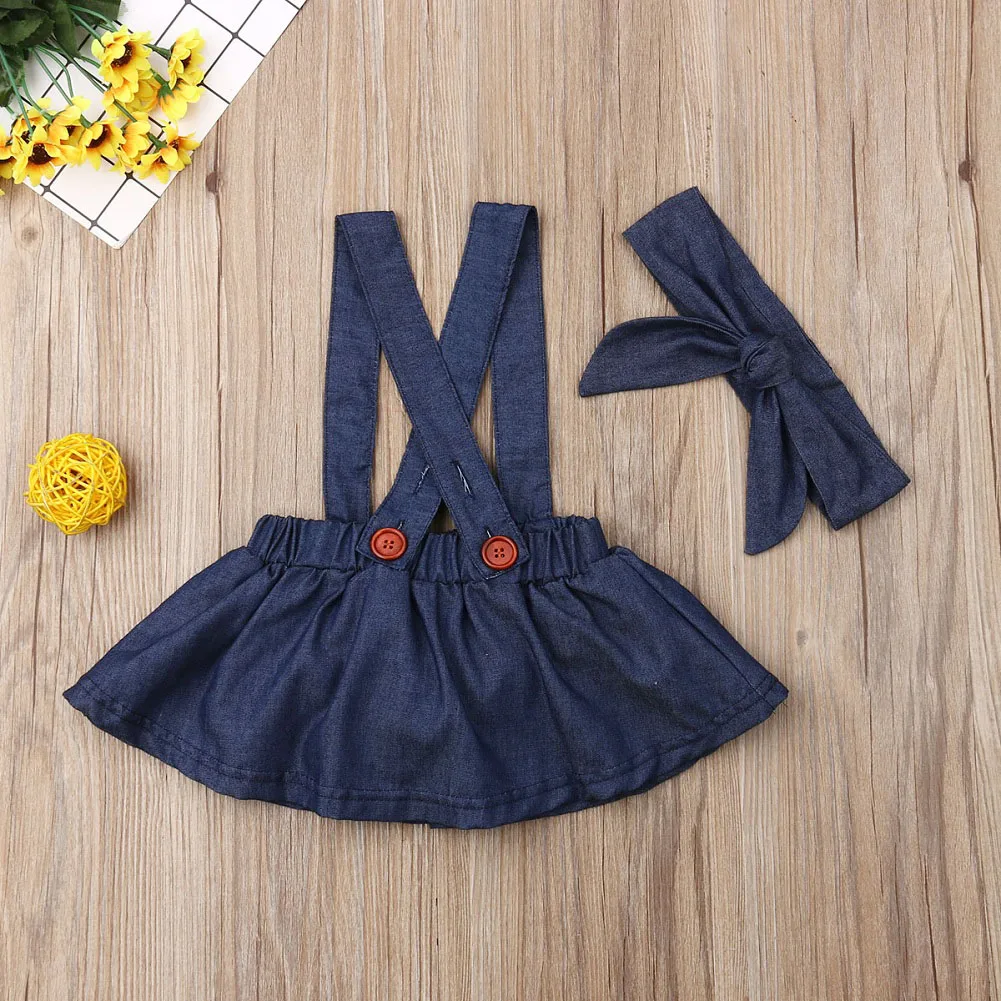 2019 брендовая одежда для новорожденных девочек юбки на подтяжках повязка голову