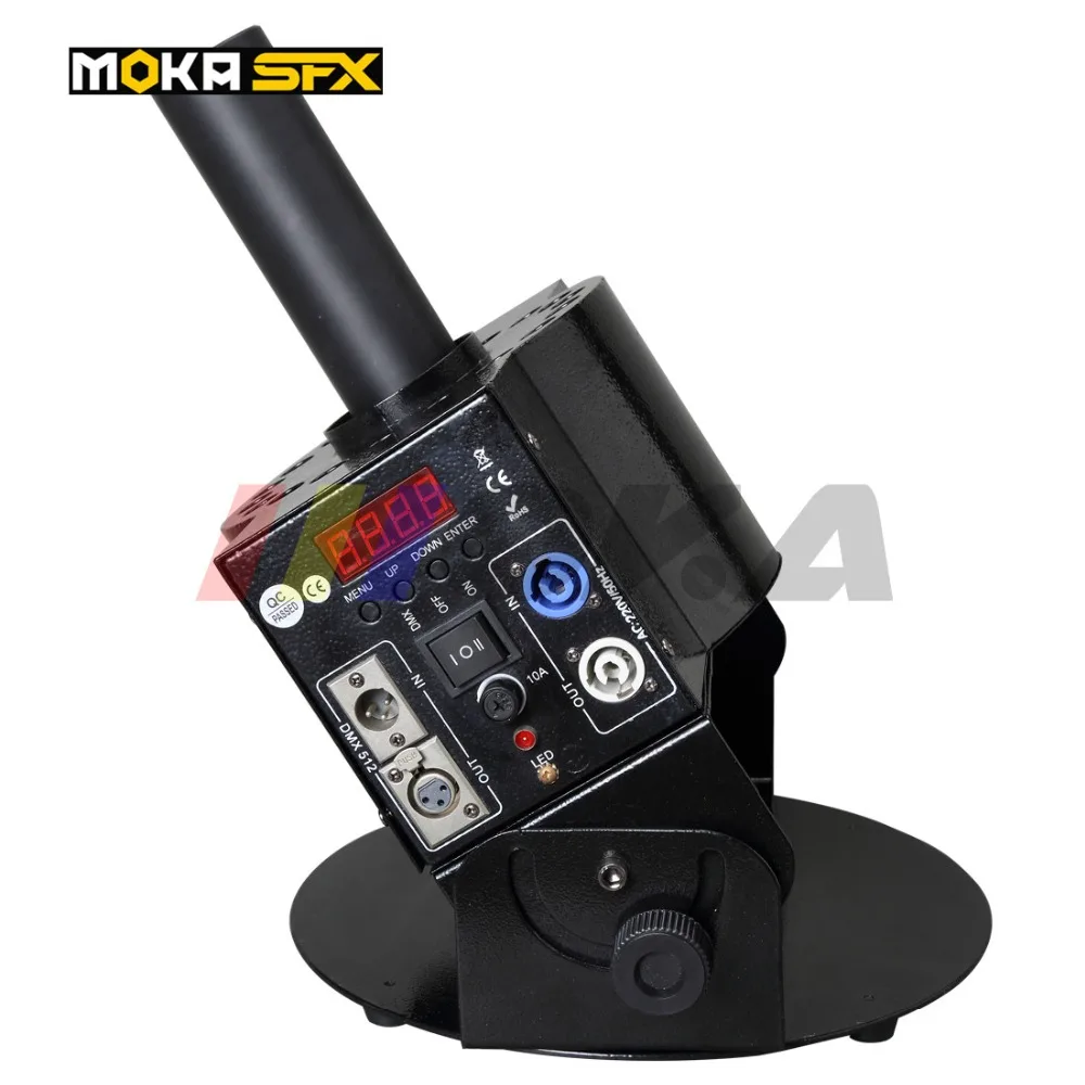 18 шт. * 3 Вт LED RGB CO2 струйная машина для тумана DMX с регулируемым углом обзора