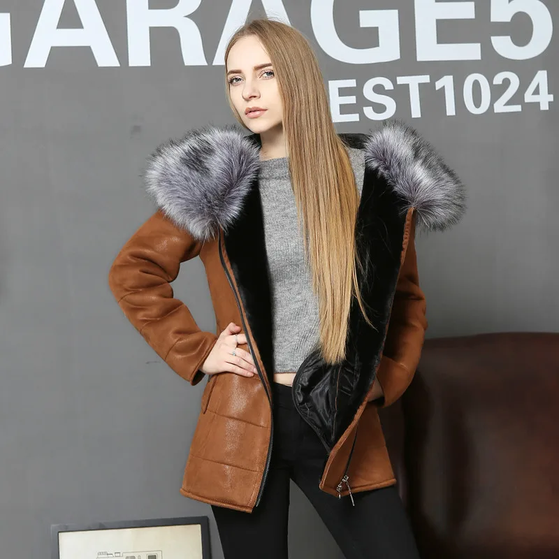 Прямые поставки с фабрики Зимняя мода морозостойкие искусственной овчины