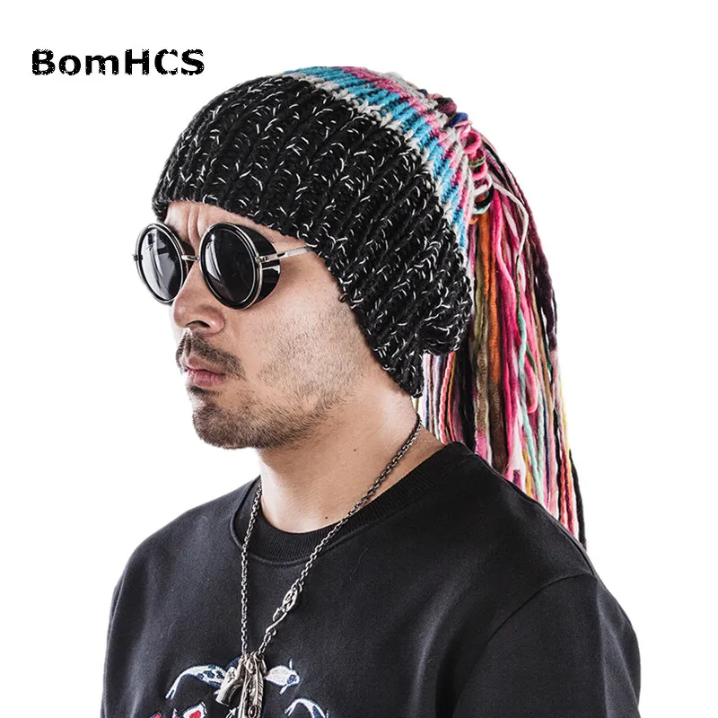 Крутой подарок BomHCS уличная Модная вязаная шапка ручной работы Мужская зимняя