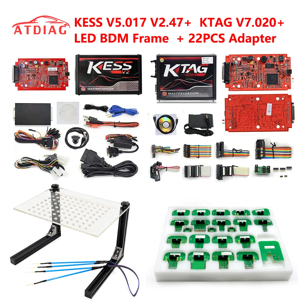 Горячая KTAG KESS KTM Dimsport BDM зонд адаптеры полный набор 22 шт. Ktag v7.020 v2.23 v2.25 KESS v2.47 v5.017