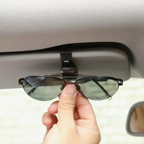 Клипса для очков на солнцезащитный козырек, прищепка из ABS-пластика для крепления солнцезащитных очков на козырьке автомобиля, 2019