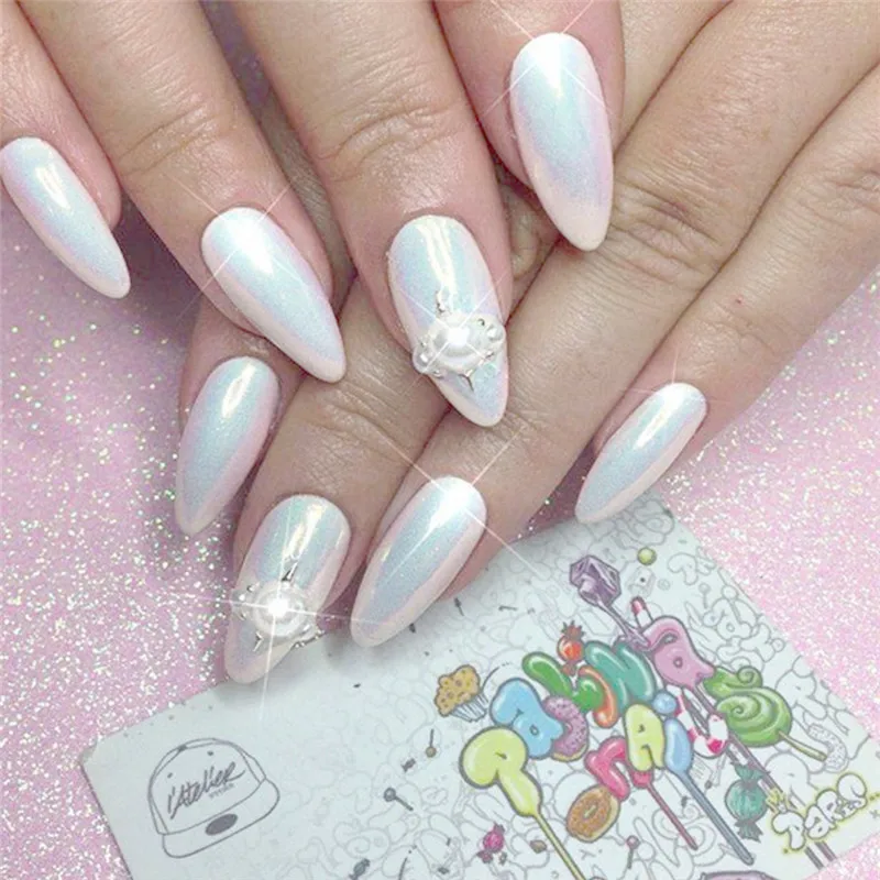 Горячие Продажи 1 шт. Nail Art Феи Ногтей Блестит Золотой Блеск Порошок Украшения