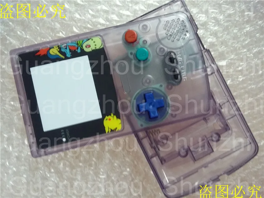 Новое поступление Transaprent/clear фиолетовый чехол для GBC Пикачу версия Gameboy Цвет В виде