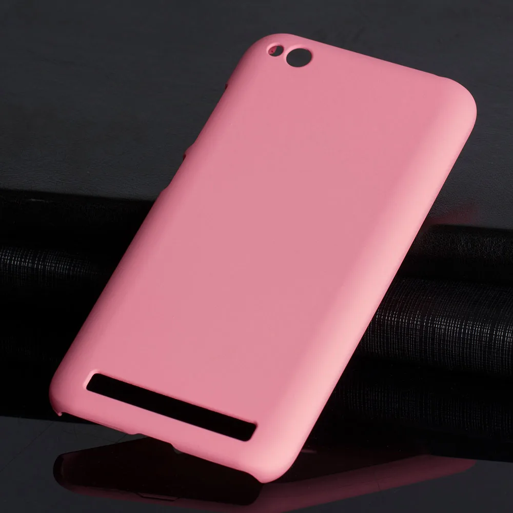 Матовая Пластик Coque 5.0For Xiaomi Redmi 5A чехол для Xiaomi Redmi 5A Redmi5A телефона чехол-лента на заднюю панель - Цвет: Pink