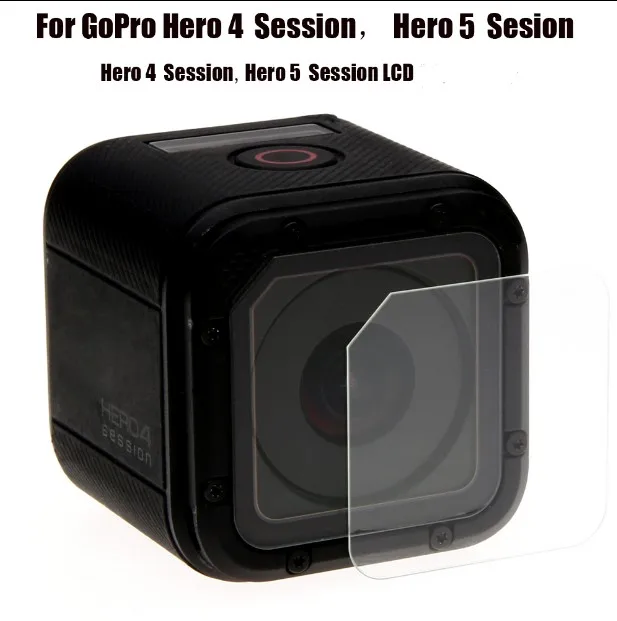 Защитная пленка для ЖК-экрана из закаленного стекла + ткань Gopro Hero 4 Session 5 Sport Action