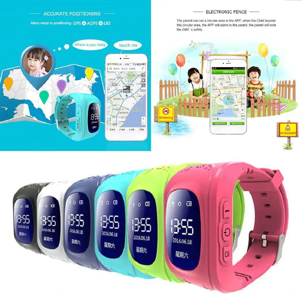 Q50 GPS детские Смарт-часы SOS трекер анти потеря позиционирования интеллектуальные