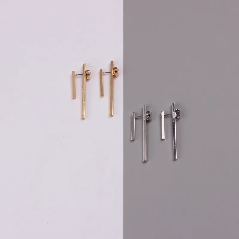 Новинка простые креативные геометрические серьги-гвоздики для женщин и девушек