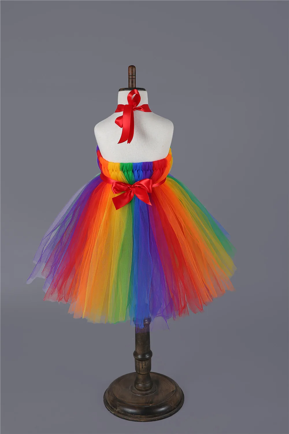 Яркое Радужное платье для девочек; бальное платье принцессы; вечерние платья-пачки для свадьбы; праздничные костюмы для девочек; Детские фатиновые платья для дня рождения