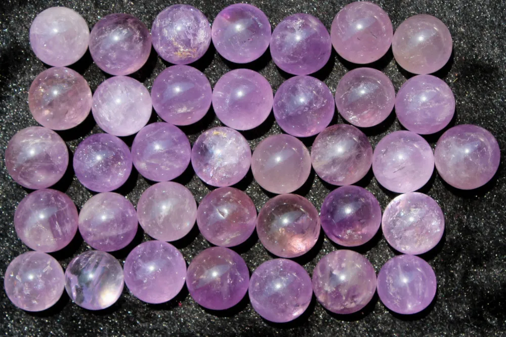 10 шт. натуральный фиолетовый аметист КВАРЦЕВЫЙ хрустальный шар оптовая продажа