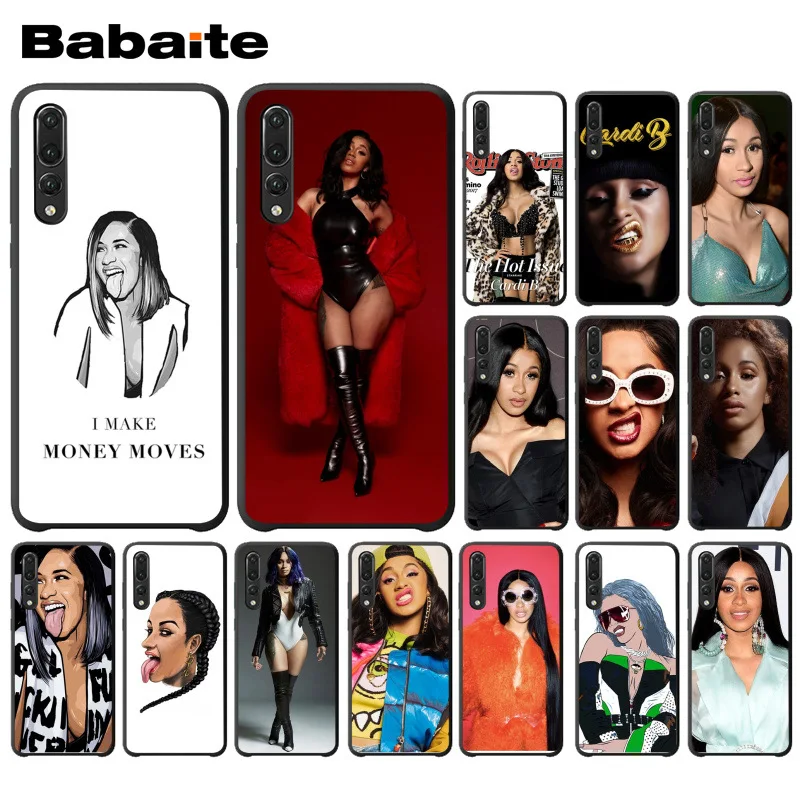Модный чехол Nova Cardi B с язычком для телефона huawei p20 pro p20lite p9lite nova 3i honor 8x mate20