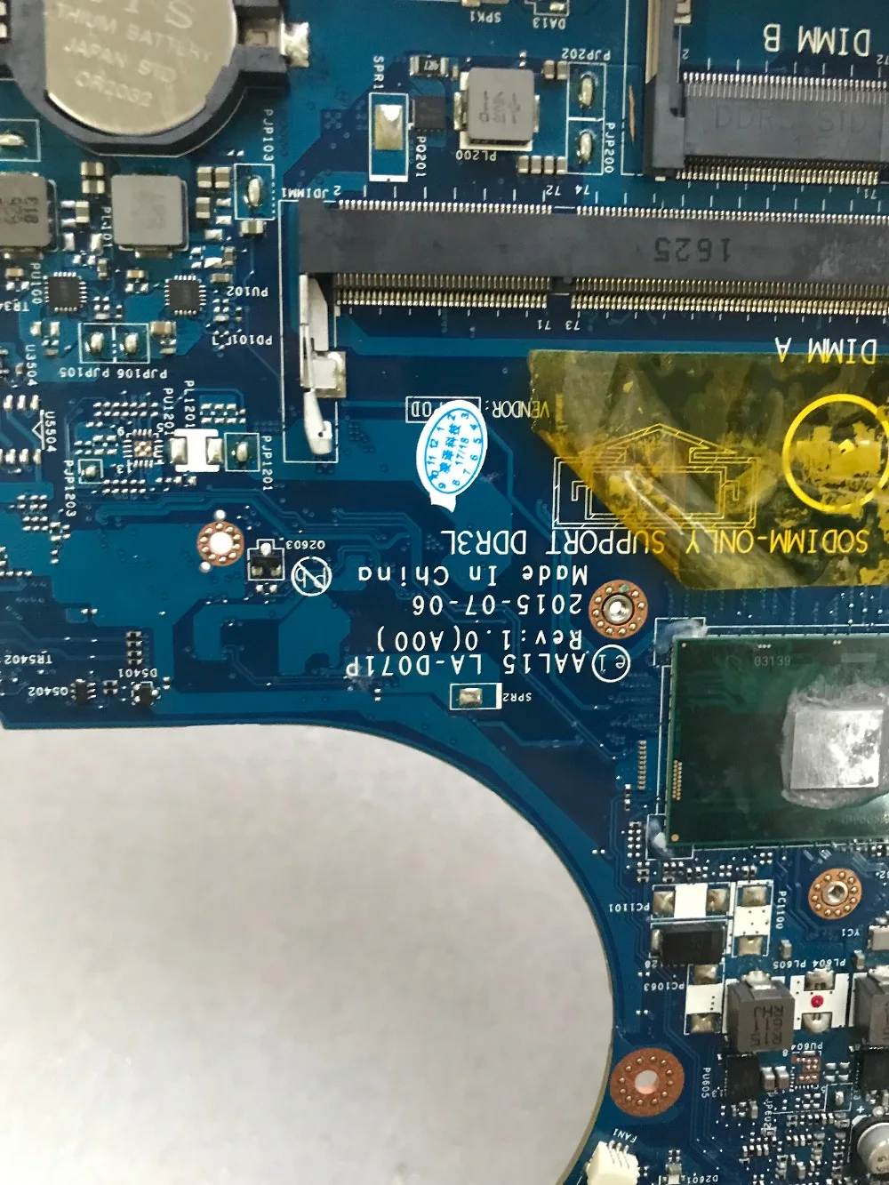 AAL15 LA D071P i5 6200U 5559 материнская плата для Dell Inspiron 15 17 5759 ноутбука тест 100%|Материнские