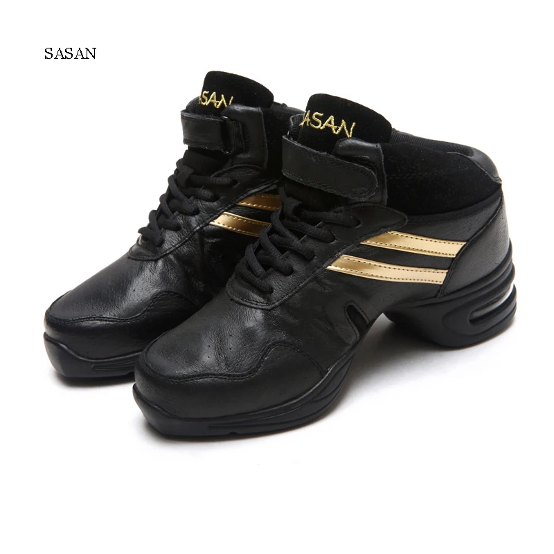 Sneakers Ballroom Latin Dance Shoes Woman SASAN 8803 Modern Shoes Slip-up Breathable Odorization Adult Canvas Black heel 5.5cm