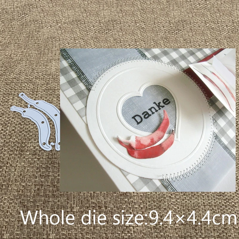 

XLDesign Craft Metal Cutting Die cut die 2pcs chili food decoration scrapbooking Album Paper Card Craft Embossing Die Cuts