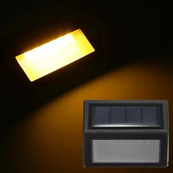 6LED Солнечный лестничный светильник, PIR датчик движения, панельная лампа, наружный светильник, садовая дорожка, аварийная лампа для стены, лестничная площадка