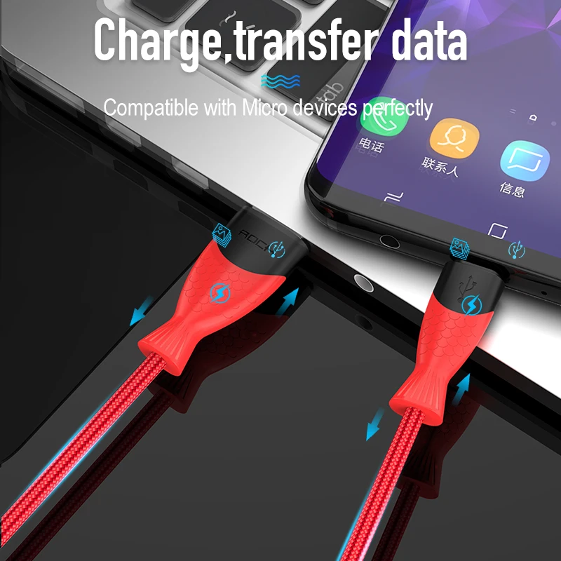 Кабель Micro USB 3A для быстрой синхронизации данных зарядный кабель samsung huawei Xiaomi LG