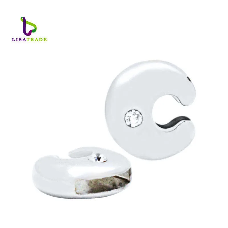Diylocket 8 мм слайд шарм буквы A-Z с одной Стразы слайд-шарики амулеты подходят DIY