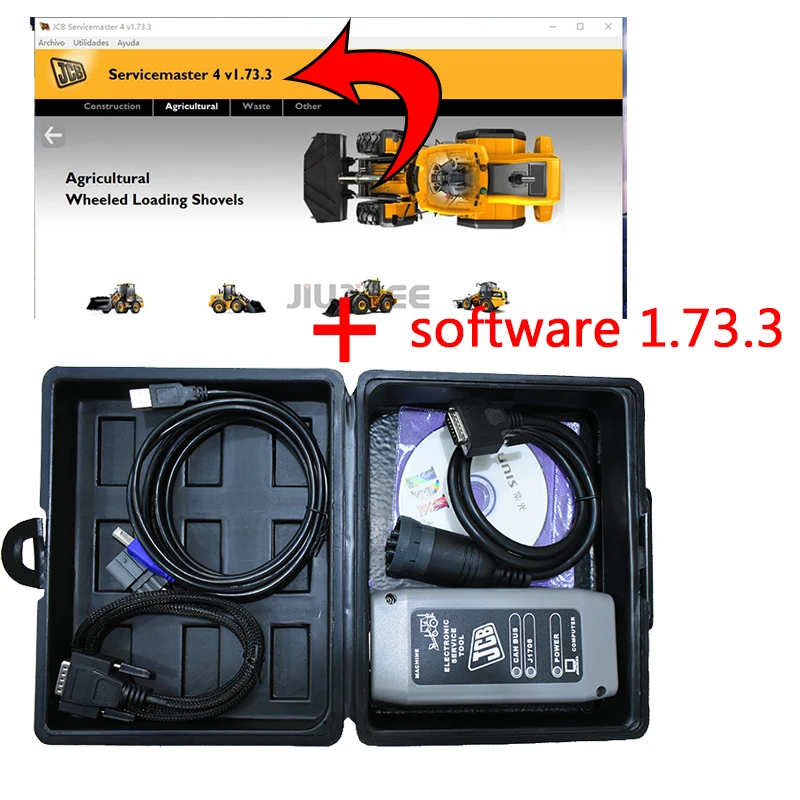 JIUTREE тяжелое оборудование для грузовиков диагностический инструмент JCB