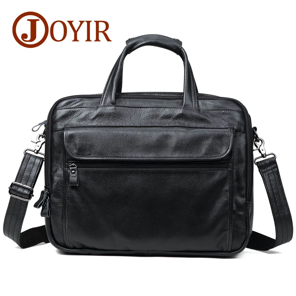 Black Briefcase JOYIR мужской портфель s натуральная кожа сумка 1" портфель для ноутбука сумка через плечо мужская Сумка Бизнес Портфель - Цвет: Black Briefcase
