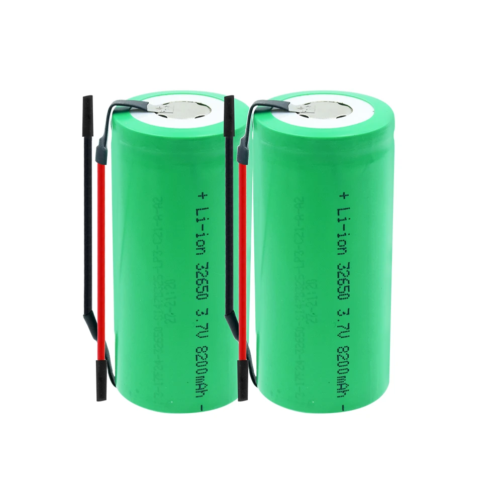1/2/4/6/8/10 шт 8200mah 3,7 V аккумулятор 32650 литий ионная батарея Перезаряжаемые Батарея с подключайте провода для светодиодный фонарик налобный фонарь