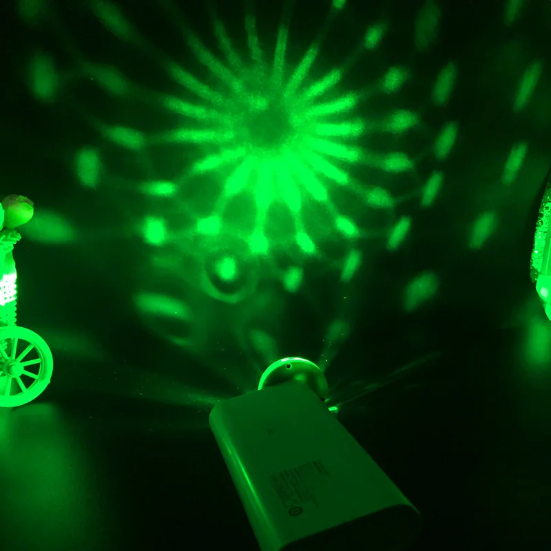 Мини USB СВЕТОДИОДНЫЙ сценический свет DC 5 V Портативный светодиодный USB RGB лампа изменение цвета с музыкальным ритмом для рождественской вечеринки KTV бар микрофон