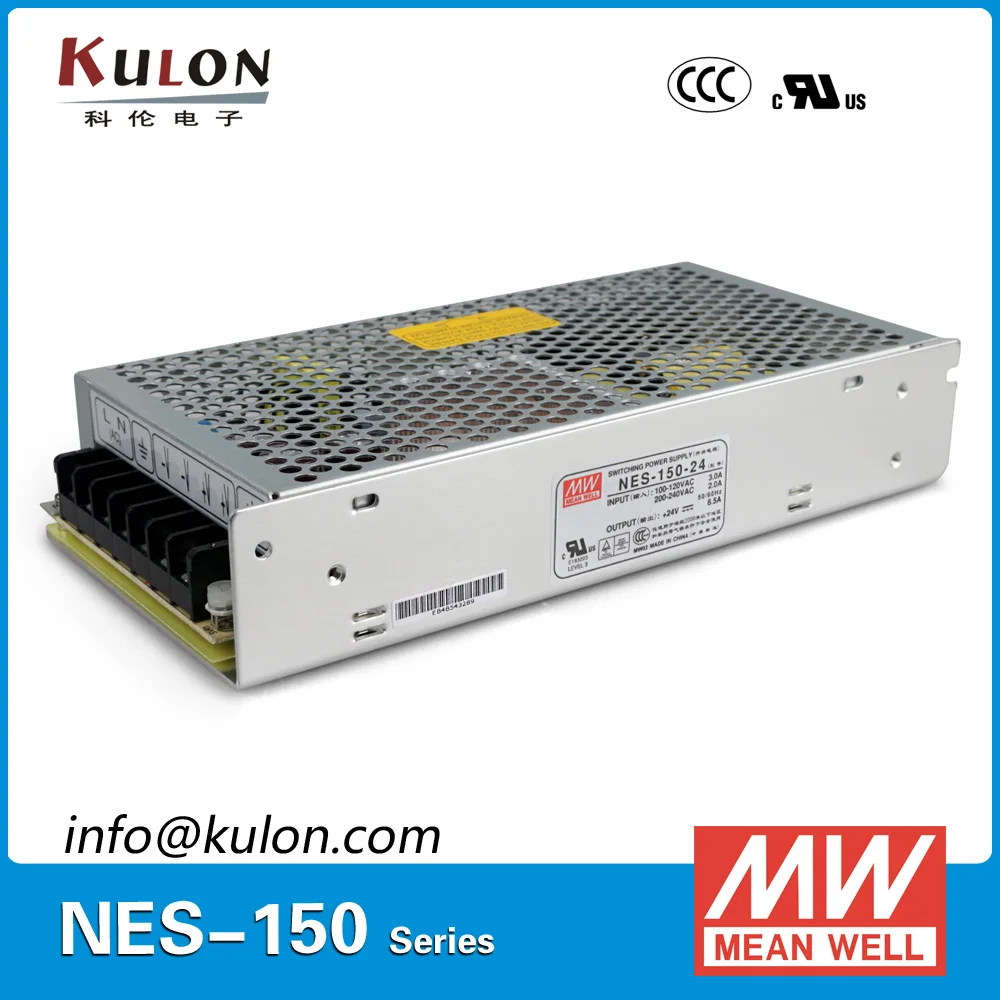 Оригинал MEAN WELL NES-150-24 Одиночная выходная мощность 150 Вт а 24 В источник питания Meanwell