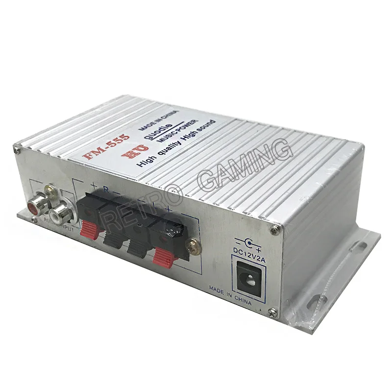 DC 12 V 2A мини стерео aplifier FM-555 Высокое качество Высокая звуковые 3 канала аксессуар для аркадная игра монетоприемник игровой блок для игрового автомата