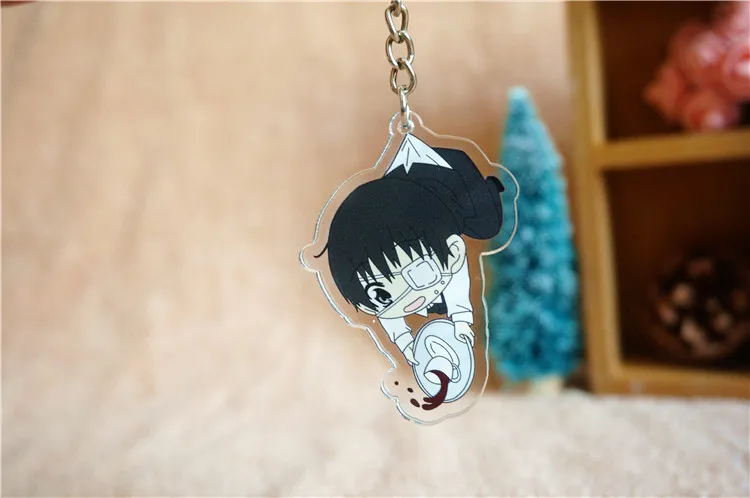 1 шт. аниме брелок Токийская маска вурдалака Ken Kaneki De Llavero Doubleside Подвеска Portachiavi