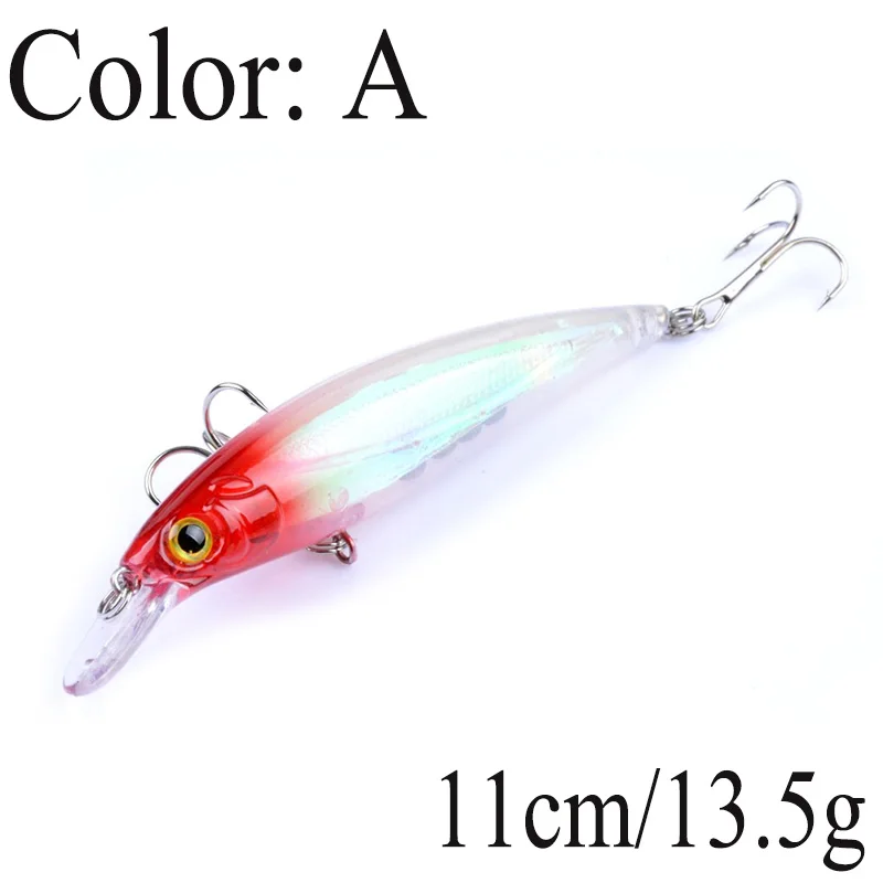 Proleurre 1pcs 110mm 13.5g Boxed Minnow Fishing Lure Hard Bait Fishing Wobbler Pesca Artificial Topwater Pike Fishing Crankbait