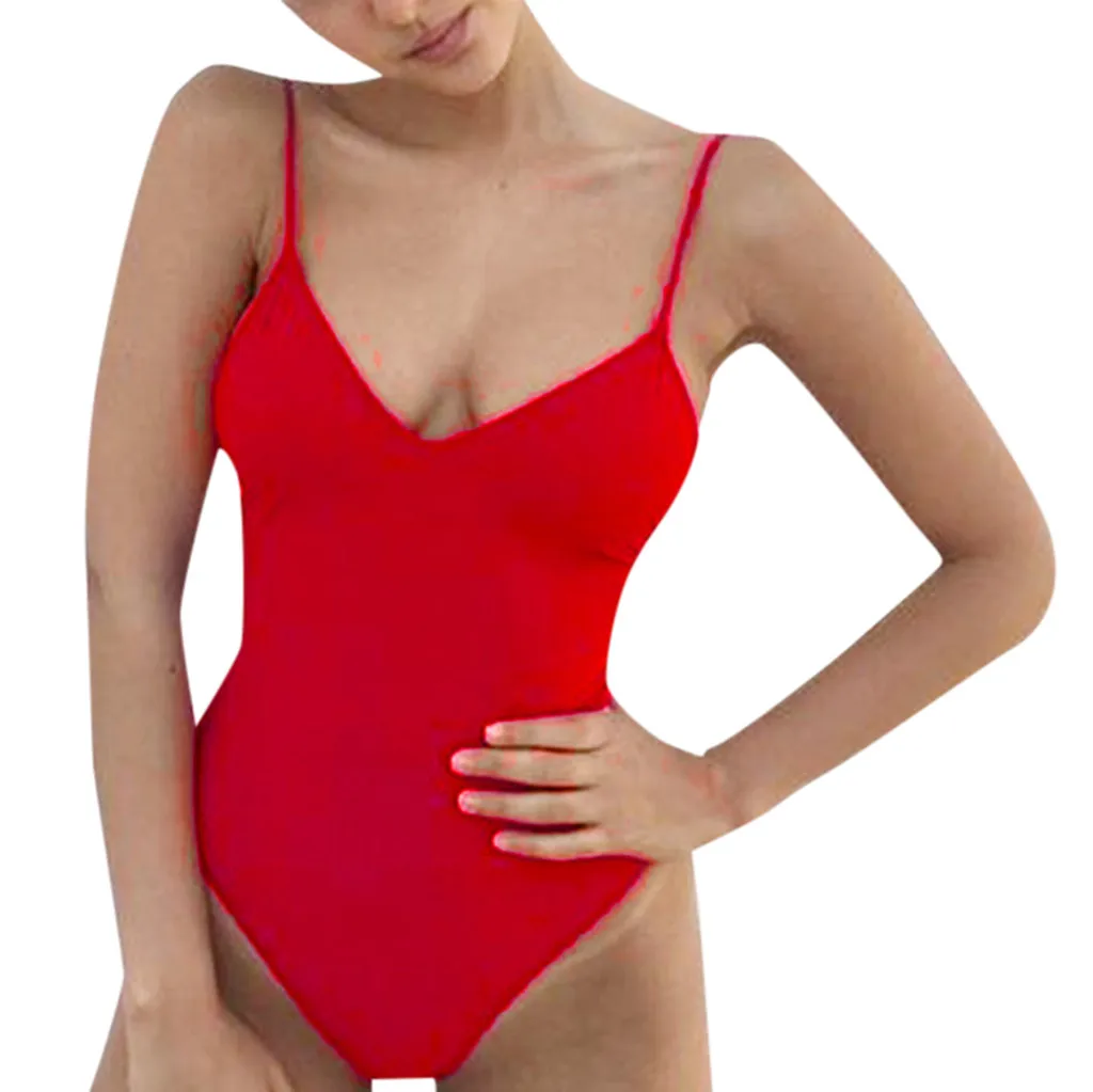 Бикини Женский цельный купальник боди с лямкой на шее бандаж бикини накидка Maillot