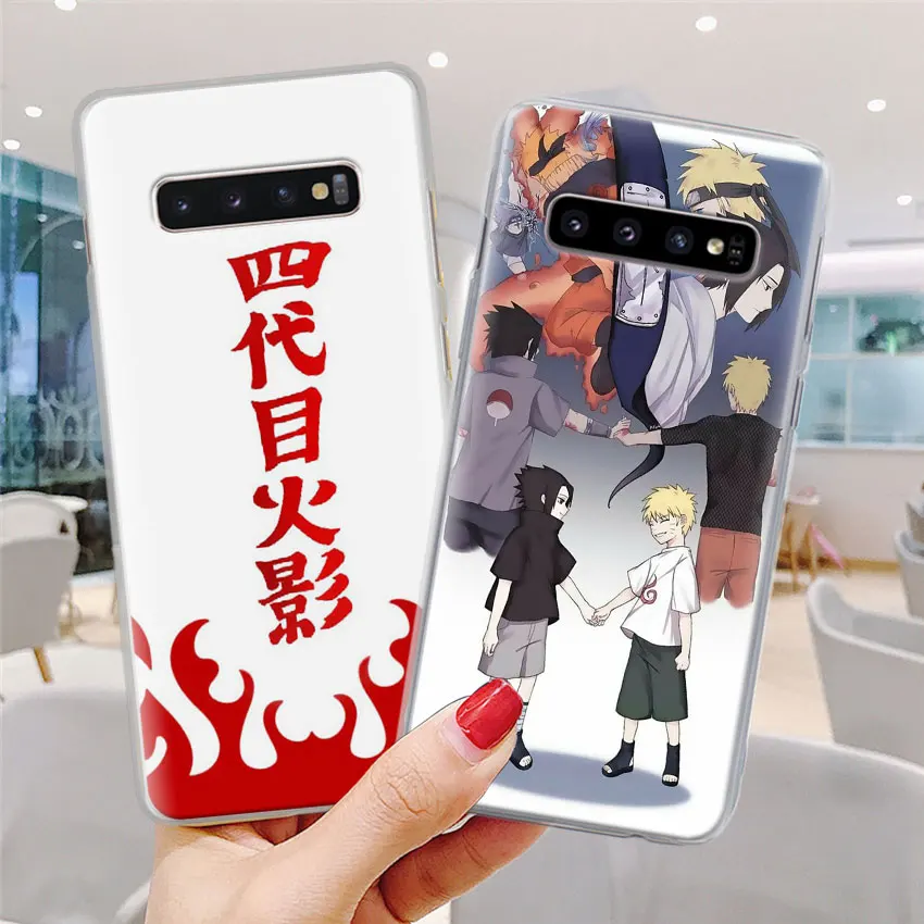 Аниме Наруто минималистичный чехол для телефона samsung Galaxy S10e S10 Plus S7 S8 S9 Plus Note 8 9 M10 M20 M30 жесткий чехол Coque
