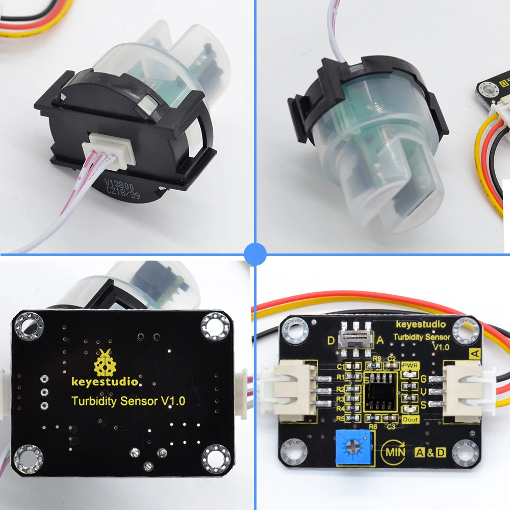 Keyestudio Датчик Мутности V1.0 с проводами, совместимыми с Arduino для тестирования воды