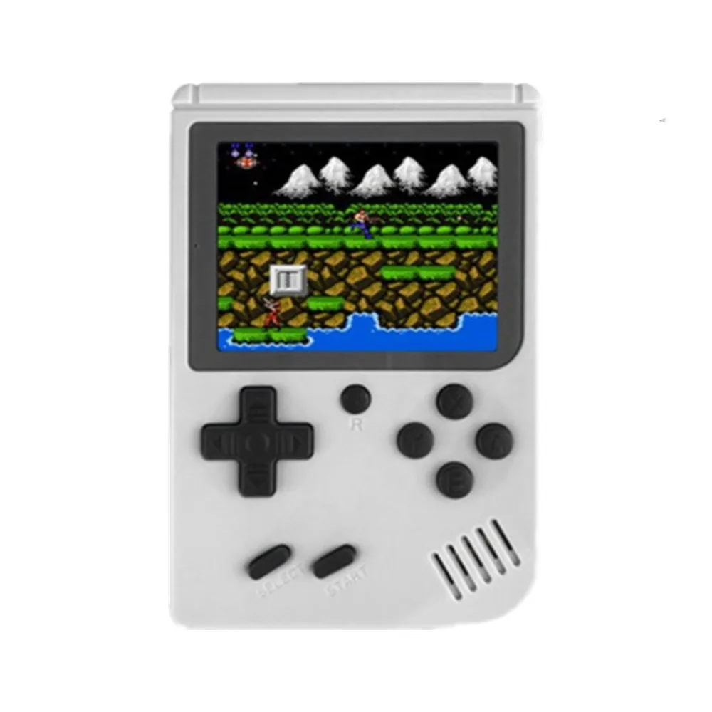 Белый Детская портативная мини-игра для мальчиков 168 в 1 игровая консоль 8 бит Ретро игровая консоль 8 бит для ребенка Ностальгический плеер - Цвет: Белый