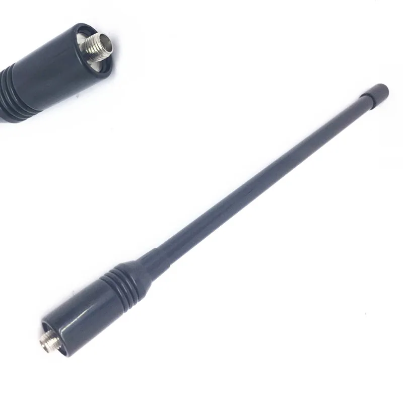Черная FRP двухсекционная антенна UV 144/430 МГц для baofeng UV5R UV82 A58 UV9700 рации kenwood