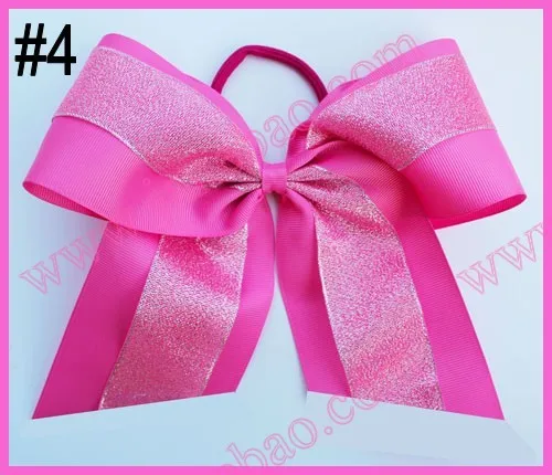 Бесплатная доставка 300 шт. 8 дюймов блестки большой бант черлидинг банты со