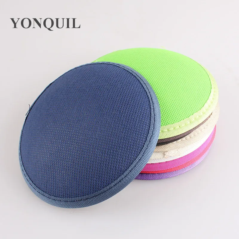 

13CM Round Fascinator Base DIY Hair Accessories Millinery Material Party Event Occasion Headwear 50Pcs/Lot Multicolors at Random