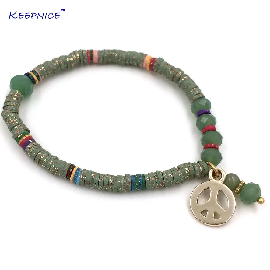 Boho ювелирные изделия поставщики браслет ручной работы камень Бусины кисточкой