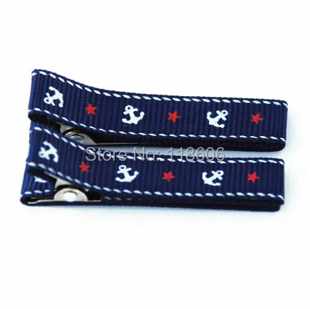 

150 шт. темно-синий якорь бант Саванна на одной зубце зажим без зубов Бесплатная доставка