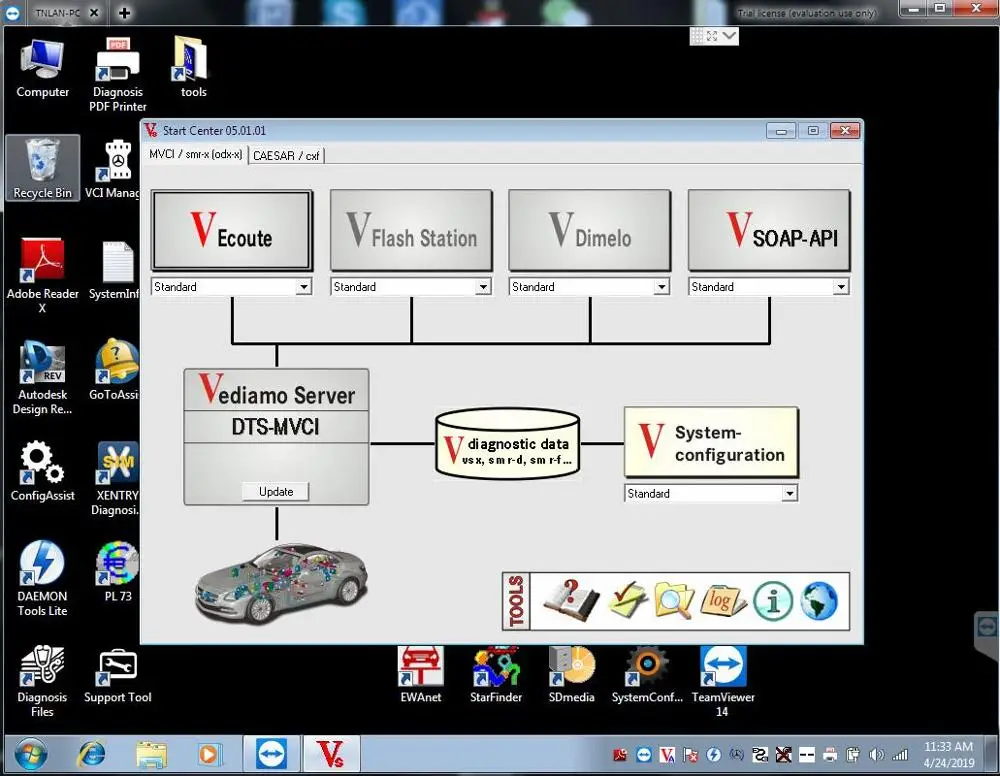 2019 09 MB STAR SD C4 C5 WIN7 32bit HHTWIN полное Программное обеспечение