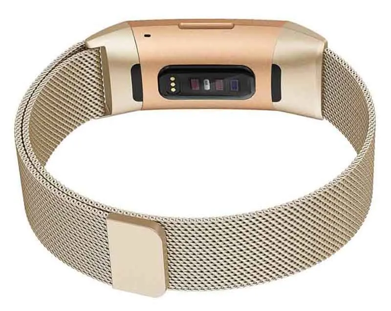 Металлический Миланский ремешок для Fitbit Charge 3 Band Wrist smart фитнес-браслет ремешок аксессуары спортивные часы Correa Pulsera