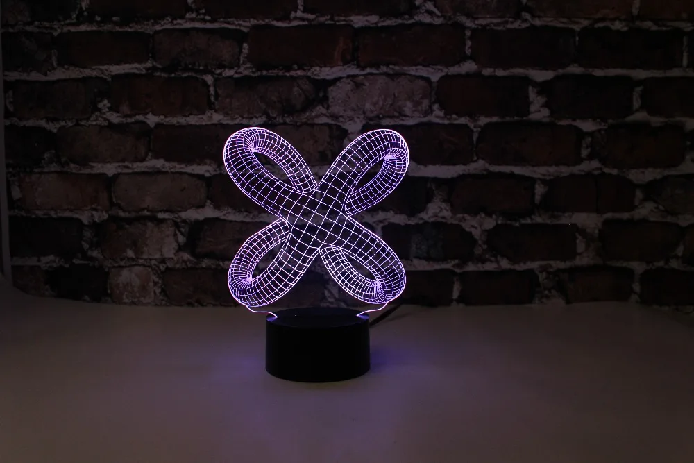 

Free Shipping, YJM-2870,3D Abstraction Type3, 3D LED Decorated Colorful Nightlights, Table or Bed Lamp with Touch Control