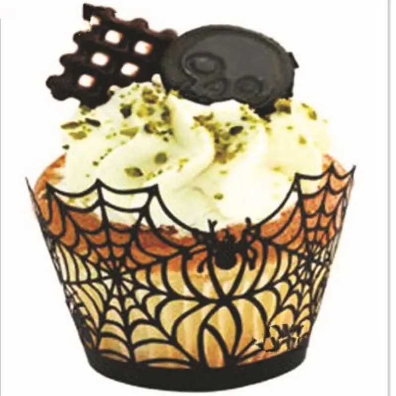50 шт. обертки для кексов из паутины бумажные маффинов детского дня рождения