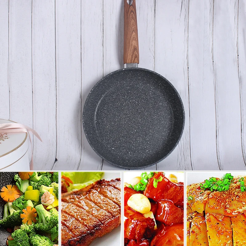 10 дюймовая антипригарная медная сковорода для жарки с керамическим покрытием и