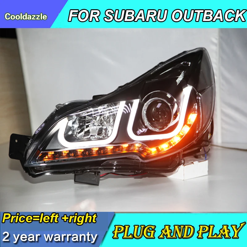 Светодиодный ные фары для SUBARU OUTBACK LEGACY передние 2010 2011 2012 2013 года с дневными